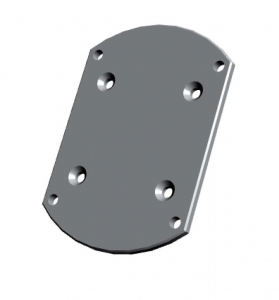 Aluminium wall mount bracket to suit Flowmeter models MX12