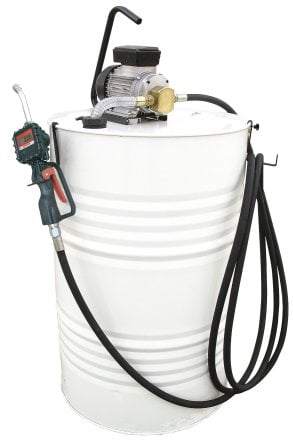 KDE-200E Electric Kit For 200L Drum :: 0.37kW 230VAC Pump, Nozzle and Flow Meter