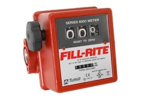 Fill-Rite Mechanical Fuel Flow Meter :: 3-wheel, 15-76 LPM