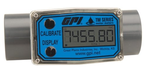 Economical Inline Digital turbine flow meter 1 1/2" NPT
