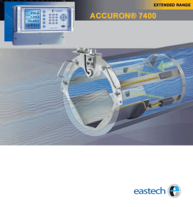 ACCURON® 7400 Cartridge Flow Meter, Permanent: Extended Range