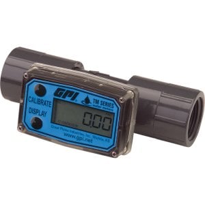 Economical Inline Digital turbine flow meter 1" NPT