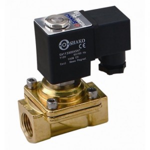 3/8" Brass NC 2-way assisted lift solenoid valve