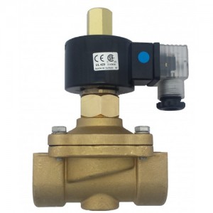 ½" Brass NO 2-way assisted close solenoid valve