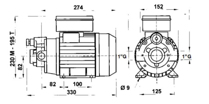 Piusi Viscomat 90 Öltransferpumpe :: 230vAC, 50L / Min