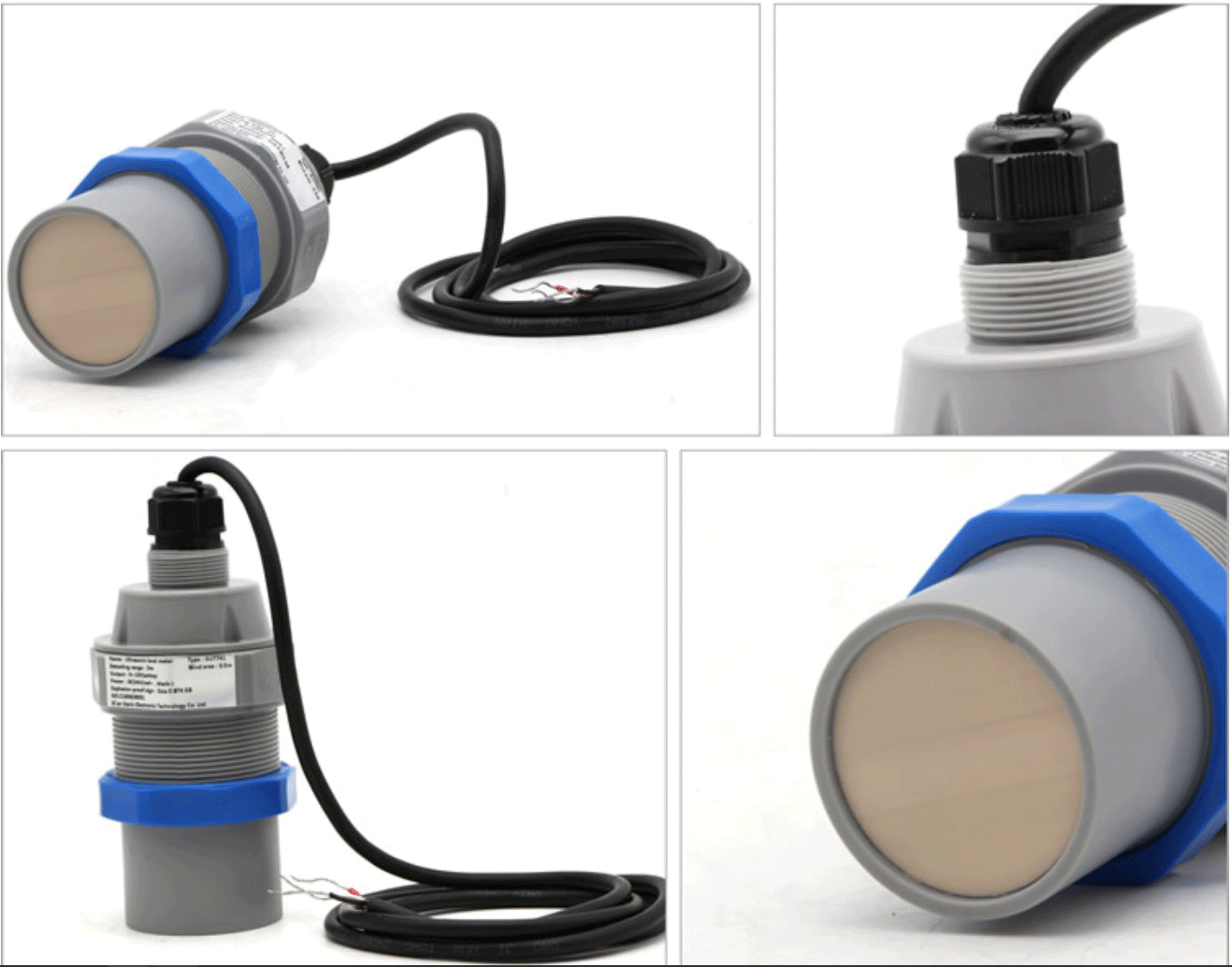 Ultrasonic Level Sensor 0-10 Metre Range, 4-20mA - 12-30V DC ...