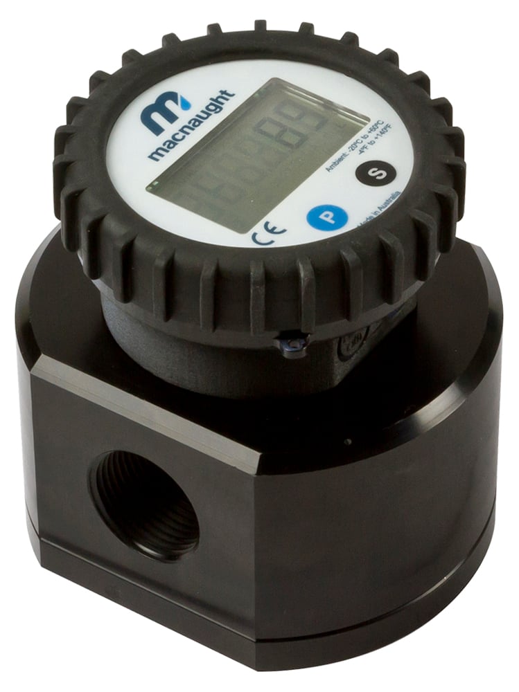 MX09F Fuel and Oil Flow Meter 1/4" Ports, 15 500L/Hr, 69bar