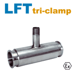 Turbina De Flujo De Líquido Higiénico :: Tri-Clamp, 33.3 - 666.6 L / Min