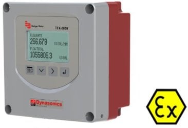 Medidor De Flujo Ultrasónico De Tiempo De Tránsito TFX-500w De Dynasonics :: Tamaño De Tubo Ajustable