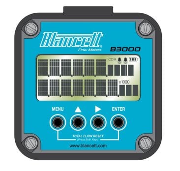 Blancett B3000 Series Flow Monitor :: Erweitertes Modell