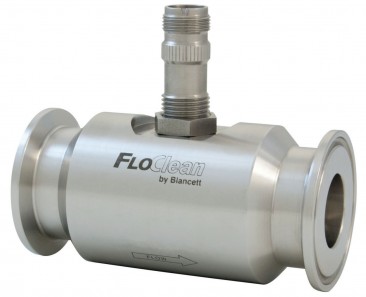 FloClean 3-A Sanitär-Turbinen-Durchflussmesser, Tri-Clamp 3/4 "× 3/8"