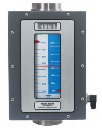 Hedland VA Flow meter for Air & Compressed Gases: 3/4" BSP, Aluminium