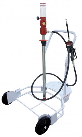 KNCE-200 Mobile Pneumatic Pump Kit for 200 Litre Drum with Hose Reel :: 3:1 Ratio