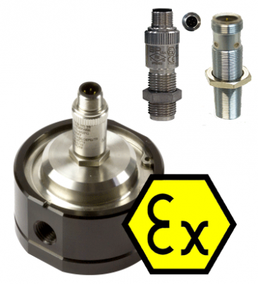 MX19S-Ex Lösungsmittel-Durchflussmesser :: 3/4-Zoll-Anschlüsse, 3 - 80 L / Min, 138 Bar (2000 Psi)