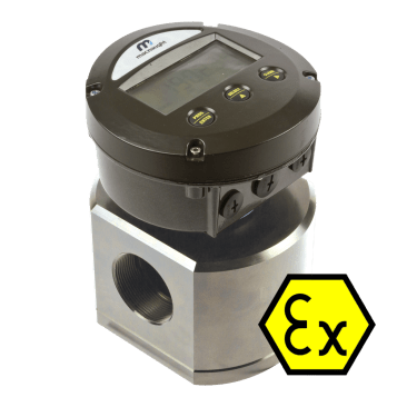 MX50P-Ex Industrial Flow Meter :: 2" Ports, 15 - 500 L/Min, 83bar (1200psi)