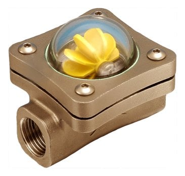 25mm (1 "BSP (F) Bronze Spinner Visual Flow Indicator