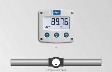F040 Feldmontage - Temperaturanzeige Mit Sehr Großen Ziffern