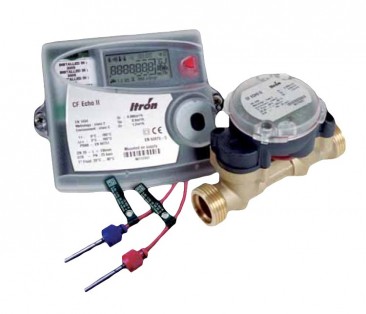 CF ECHO II Ultrasonic Heat Meter Assembly DN25 :: Qp 3.5 (includes 1" Reducing Connections)