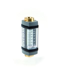 Hedland VA Flow meter for Water: 1/4" BSP, Brass