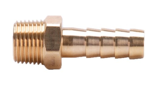 1 1/2" BSPP brass hose tail to suit 40mm ID hose