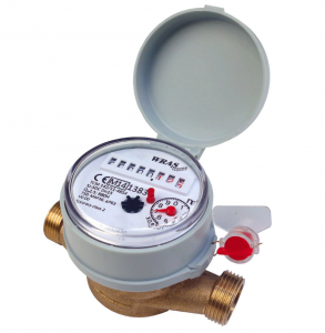 Single-jet Cold Water Meter 3/4" BSP :: Nuts, Tails, washers included