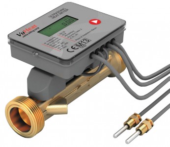 VuHeat DN32 Compact Ultrasonic Heat Meter: :  Qp 6 (1 1/4" Reducing connections included)
