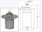 Ultrasonic Level Sensor 0-20 Metre Range, 4-20mA - 12-30V DC